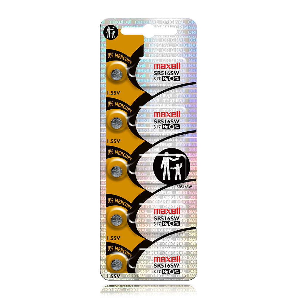 Maxell SR516SW/317 MERCURY FREE